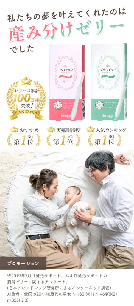 女の子の産み分けゼリー「ジュンビー ピンクゼリー」使い方とph調べて