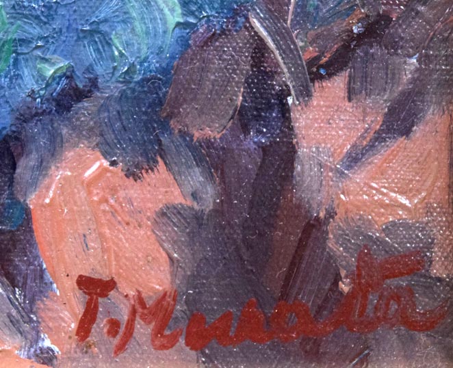 村田丹下「大雪山黒岳」油絵・P8号 絵画買取・販売の小竹美術