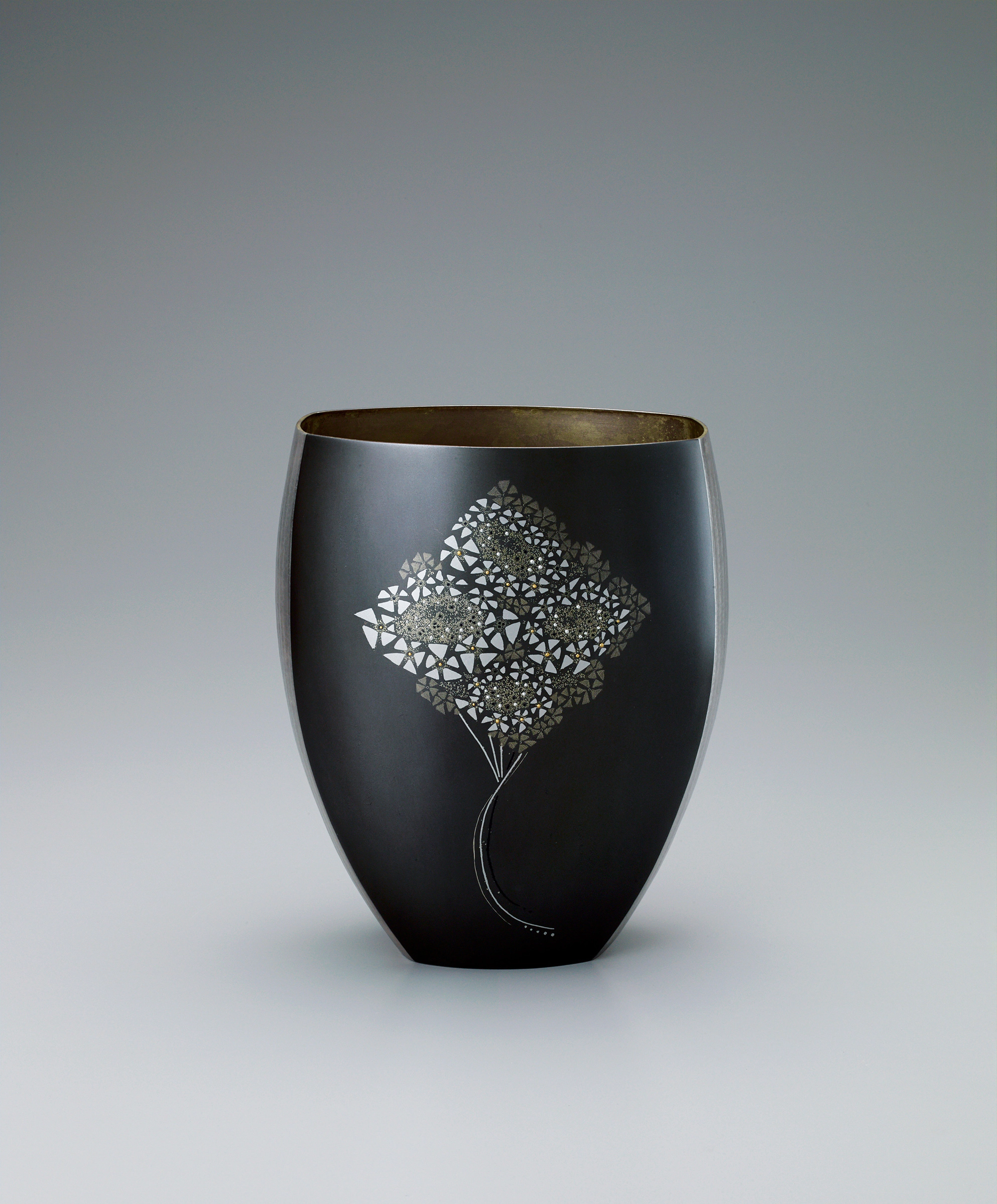 織戸象嵌花入れ 織戸象嵌花入れ