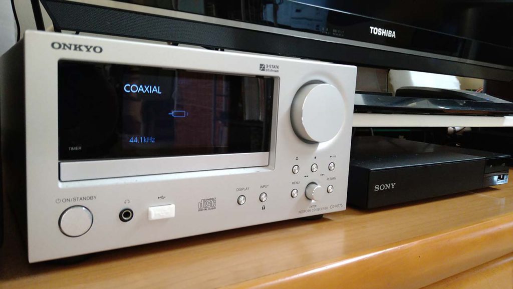 ONKYO CR-N775：ブルーレイ再生機に DAC ヘッドフォンアンプを繋ぐ