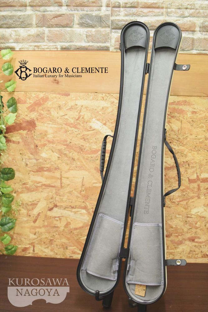 Bogaro＆Clemente コントラバス用 二本入り弓ケース【ライトブルー（艶