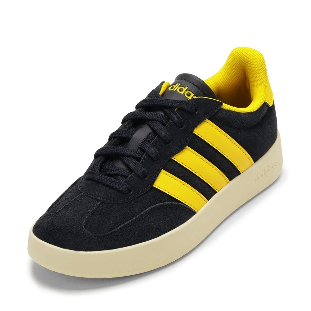 adidas アディダス BARREDA M ブラック×イエロー メンズ | 靴