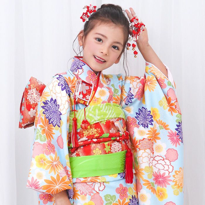 豪華安心15点フルセット】七五三 着物 7歳 女の子 四つ身 雛祭り