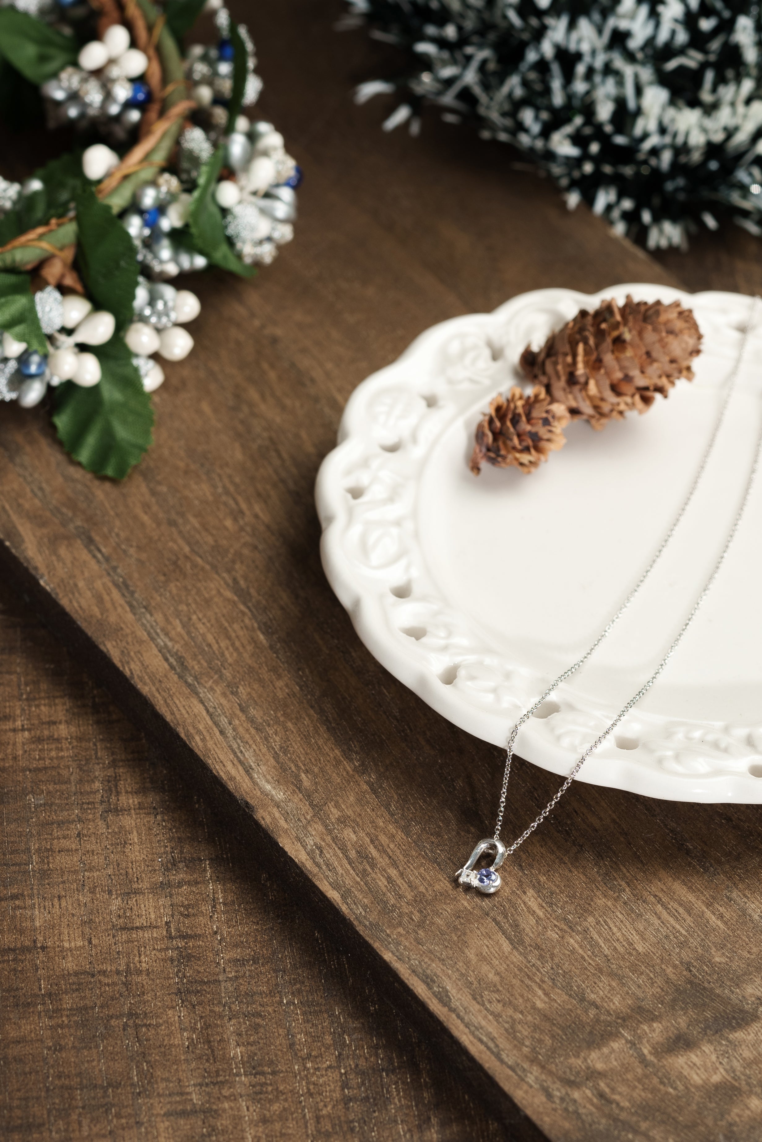 受注生産】SV925 タンザナイト ムーンストーン ネックレス｜64-3777