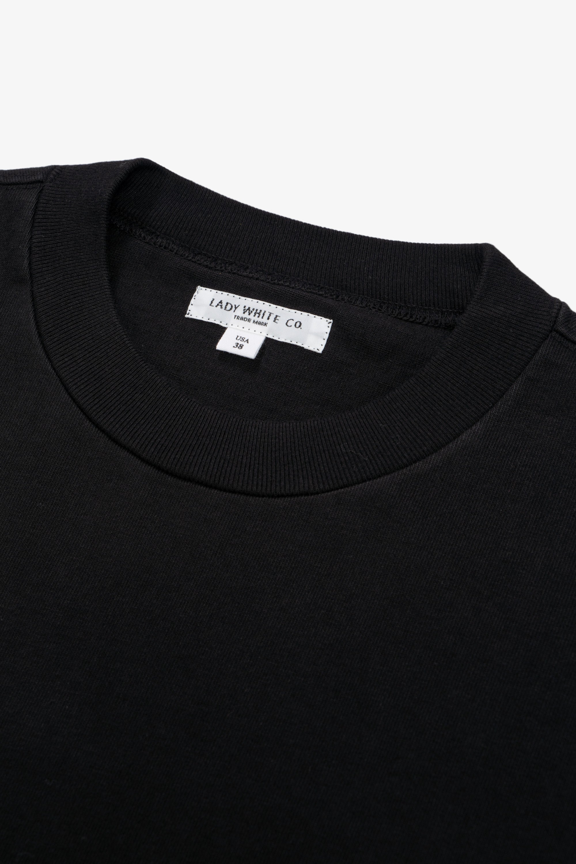 L/S RUGBY T-SHIRT - BLACK – LADY WHITE CO.