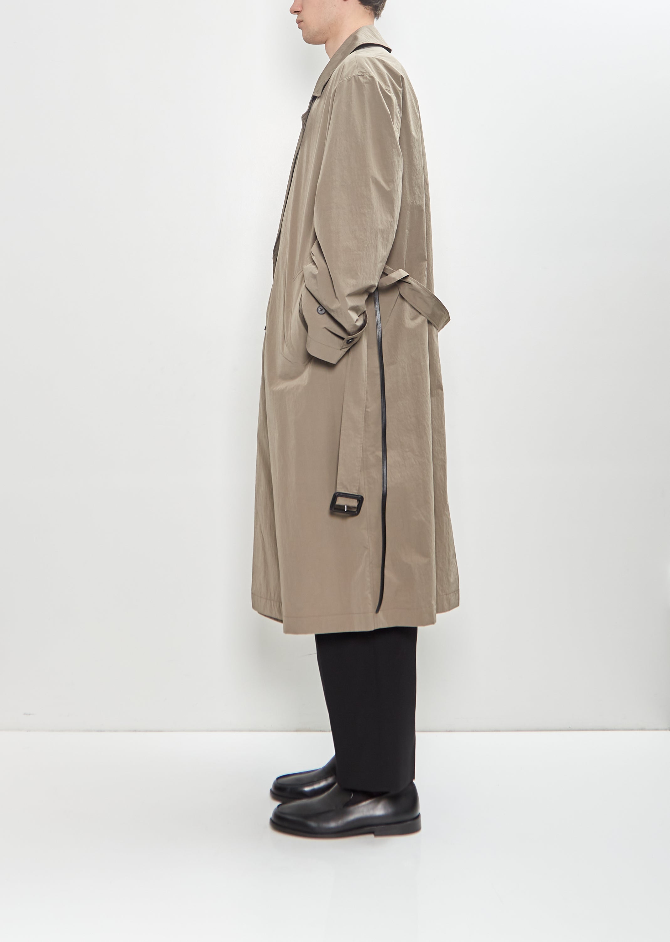 Windproof Nylon Double Breasted Coat – La Garçonne