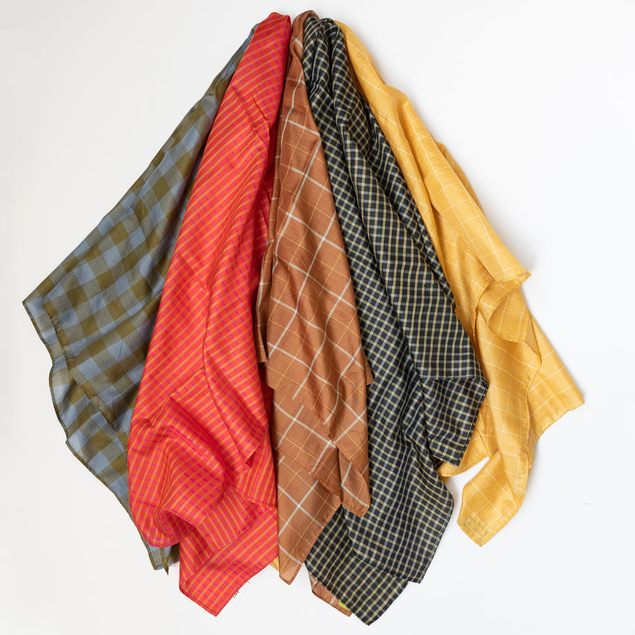 Light Silk Cowboy Scarf - Janie in Midnight – lastchancetextiles