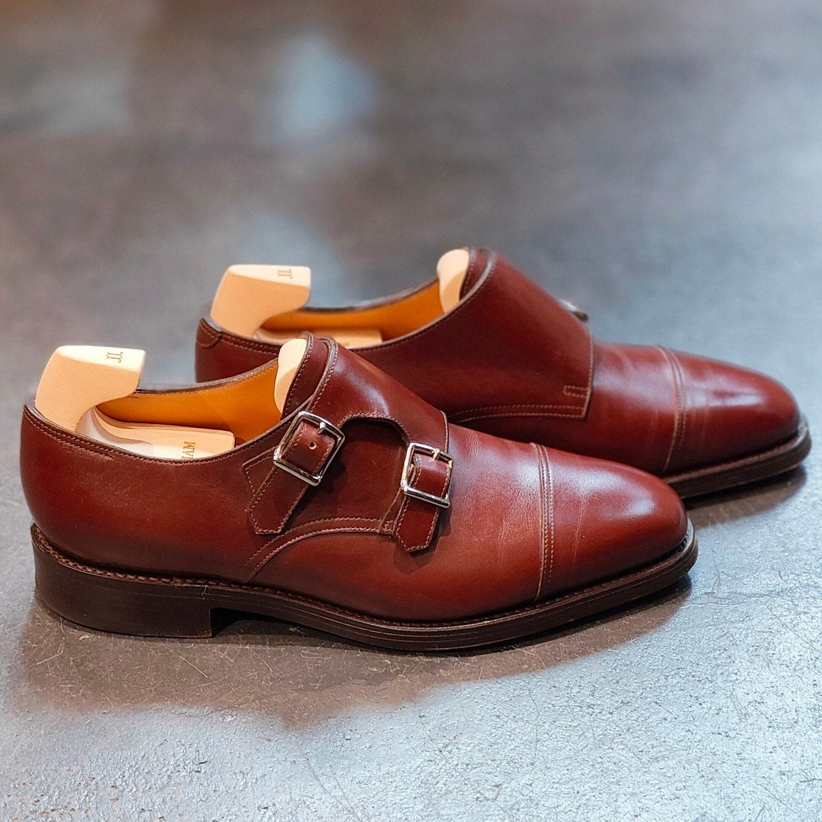 使用数回 【JOHNLOBB】ジョンロブ ウィリアム ダブルモンク カーフ