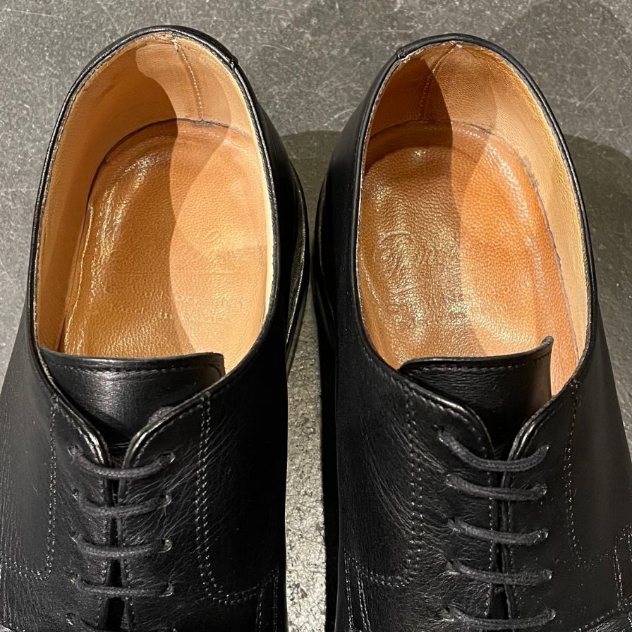 PARABOOT】パラブーツ ルソー Uチップ カーフ ブラック サイズ UK7.5