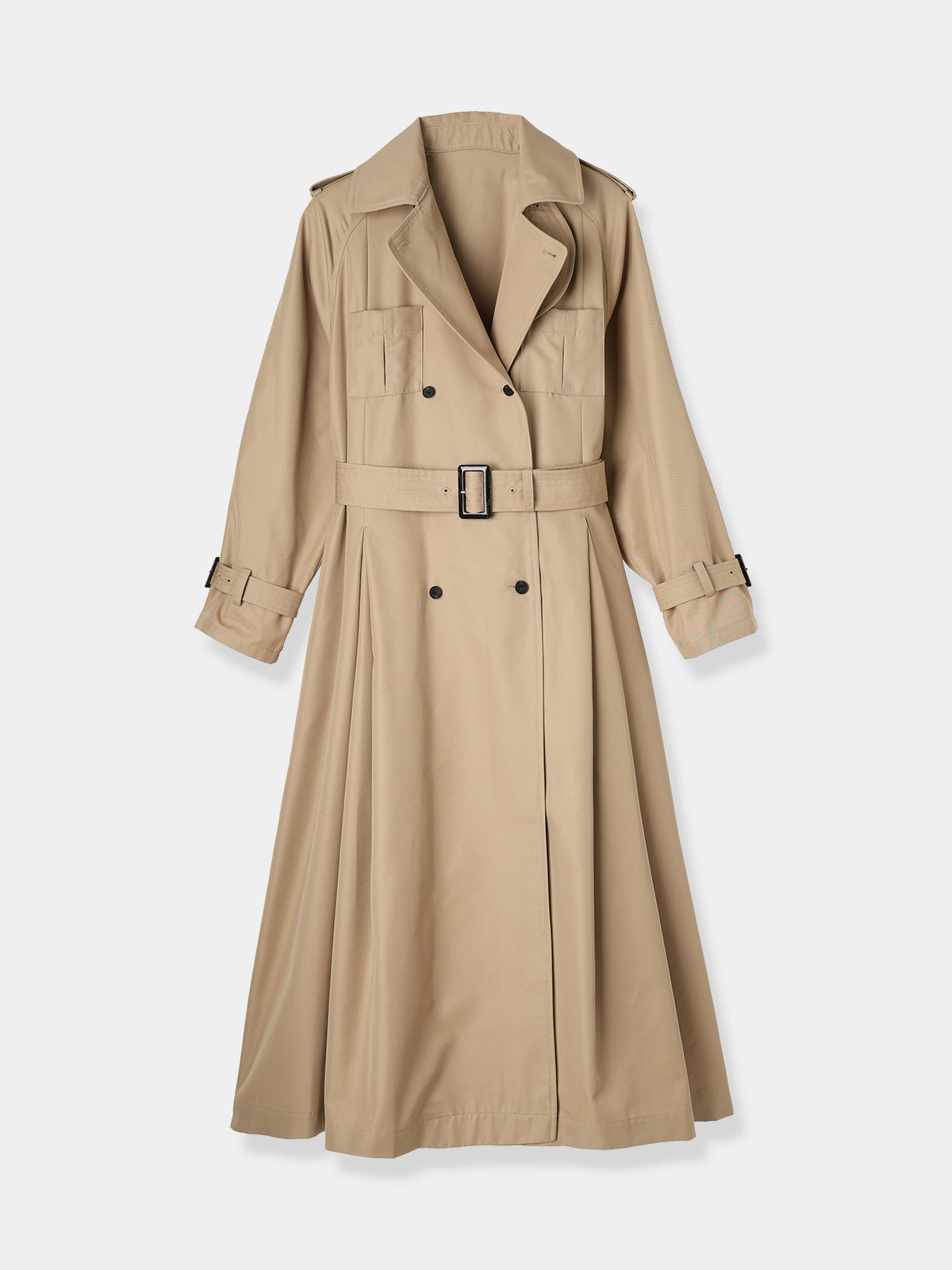 Belted Flare Trench coat – L'AUBE BLANC