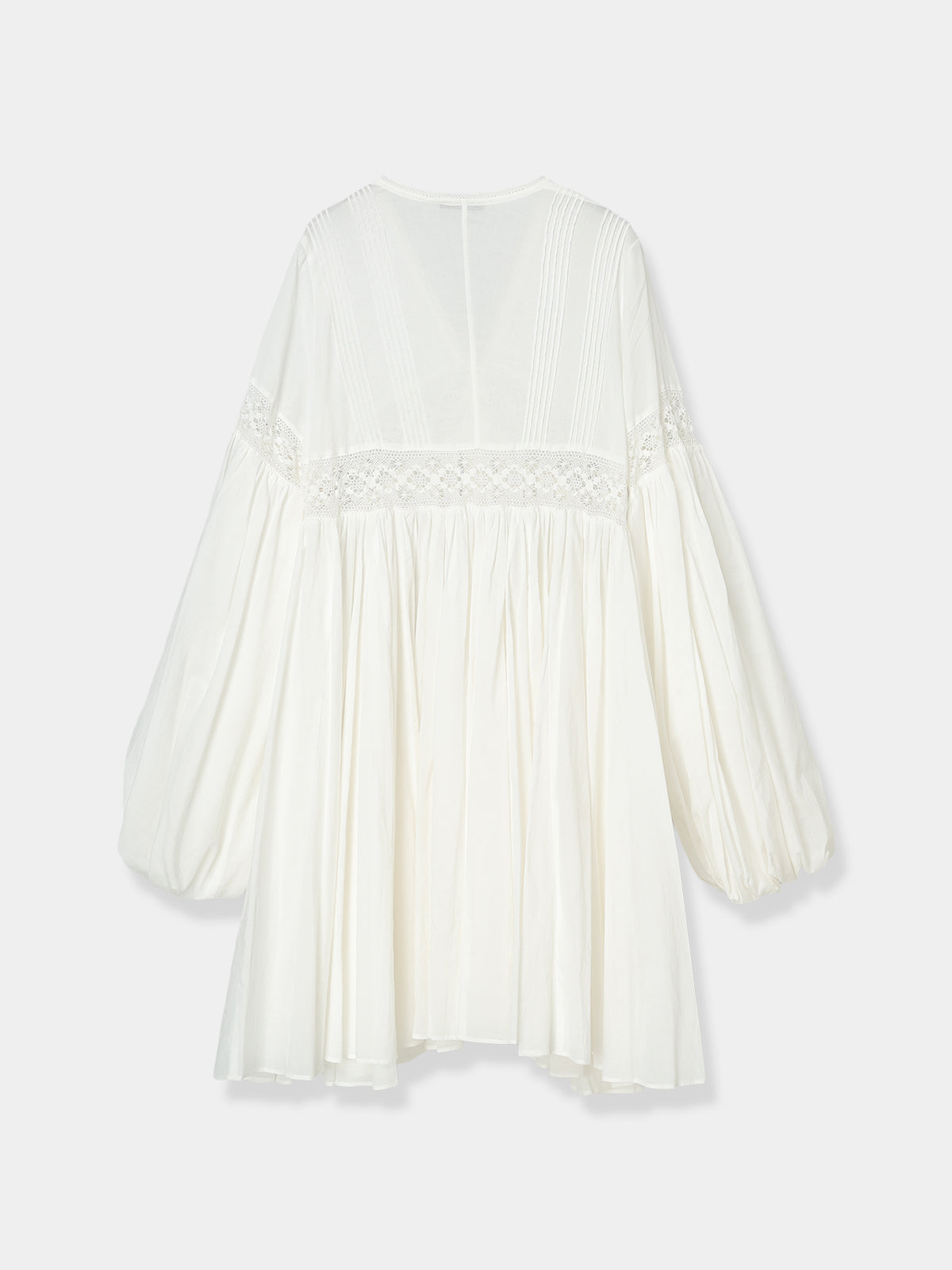 再入荷】Yoke Lace Volume Dress – L'AUBE BLANC