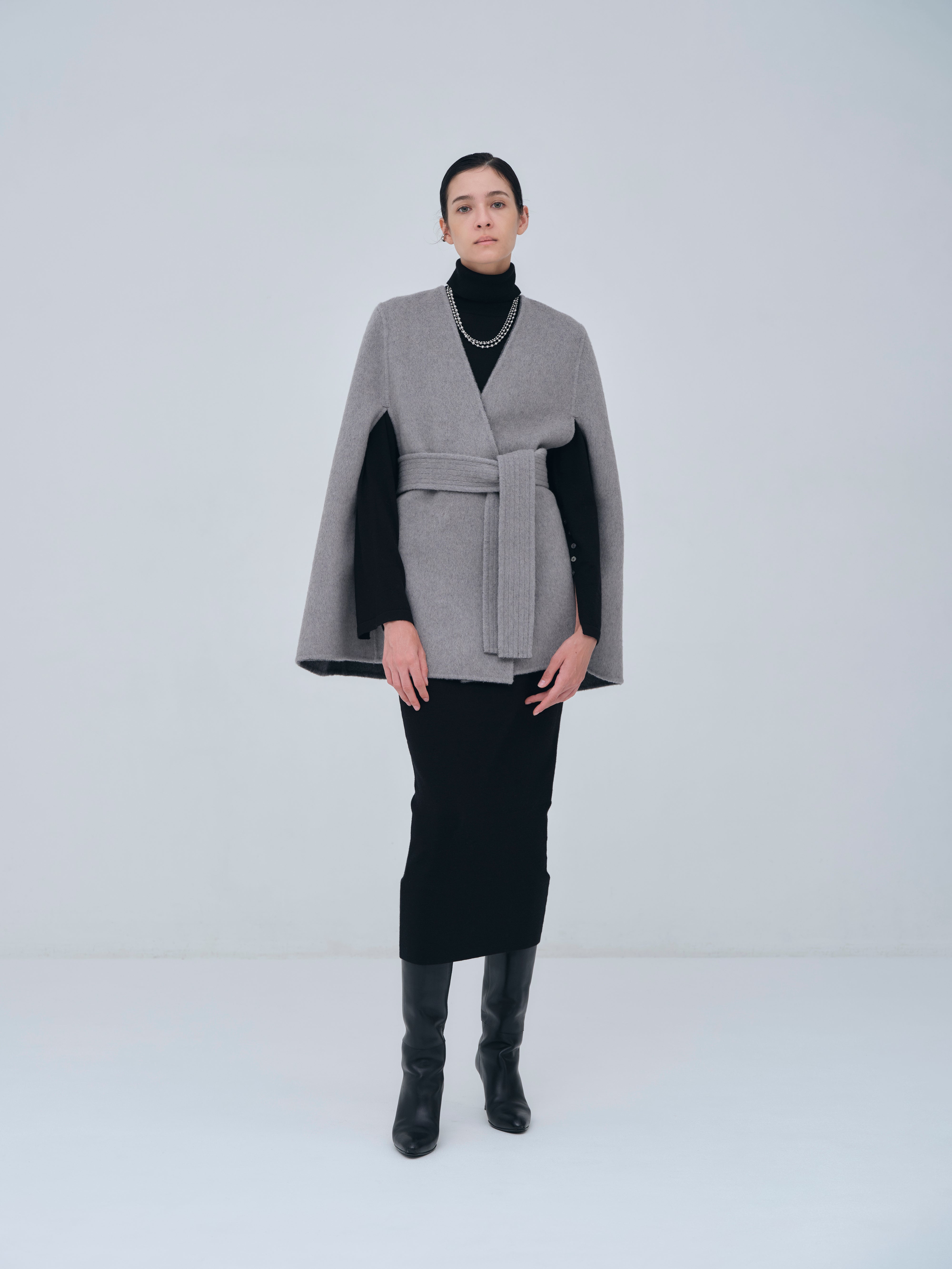 Dual Face Cape Coat – L'AUBE BLANC