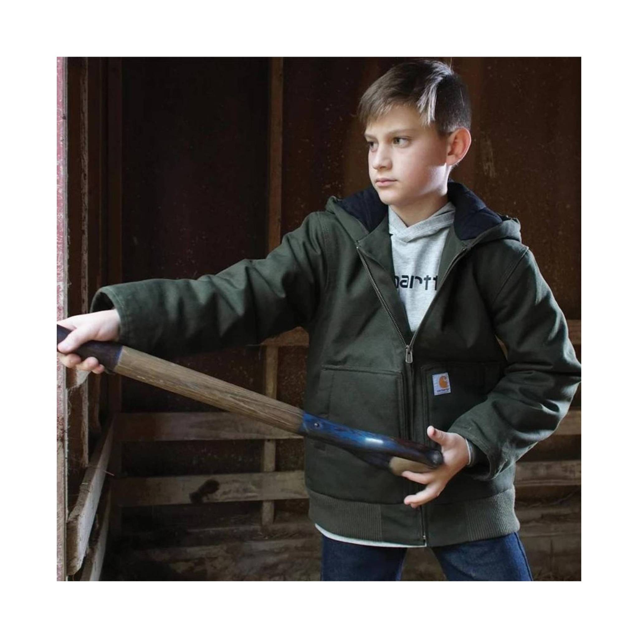 Carhartt Kids' Flannel Quilt Lined Active Jacket - Olive – Lenny's