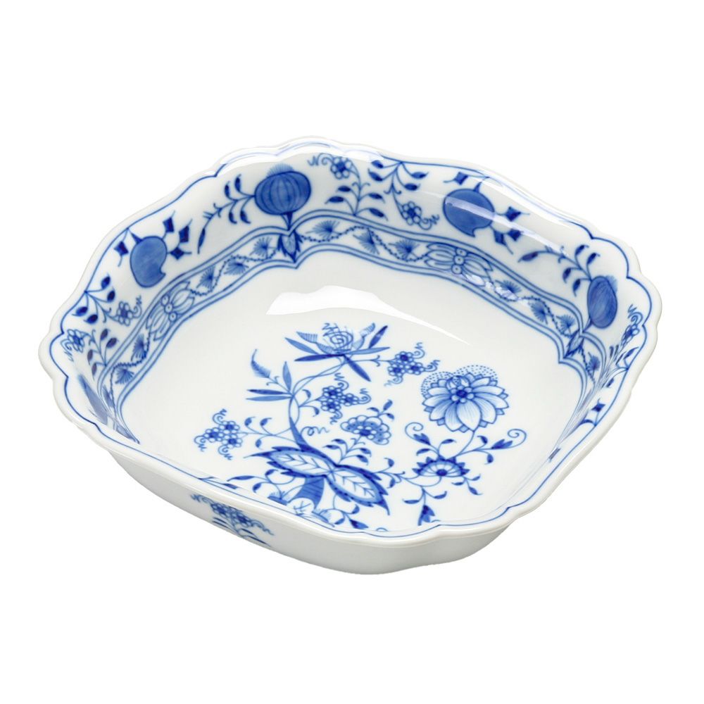 マイセン ブルーオニオン 27センチ 特大スクエアボウル マイセン