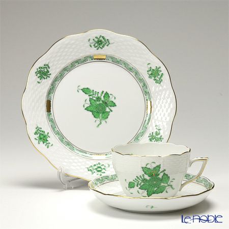 ヘレンド (HEREND) アポニーグリーン プレート 19cm 00517-0-00