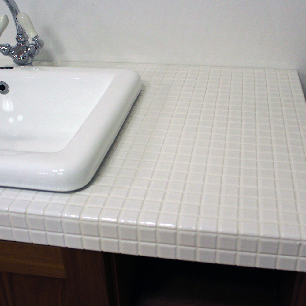 関西限定！現品のみ対象 ウォールナット材×25角タイル 洗面台のご購入