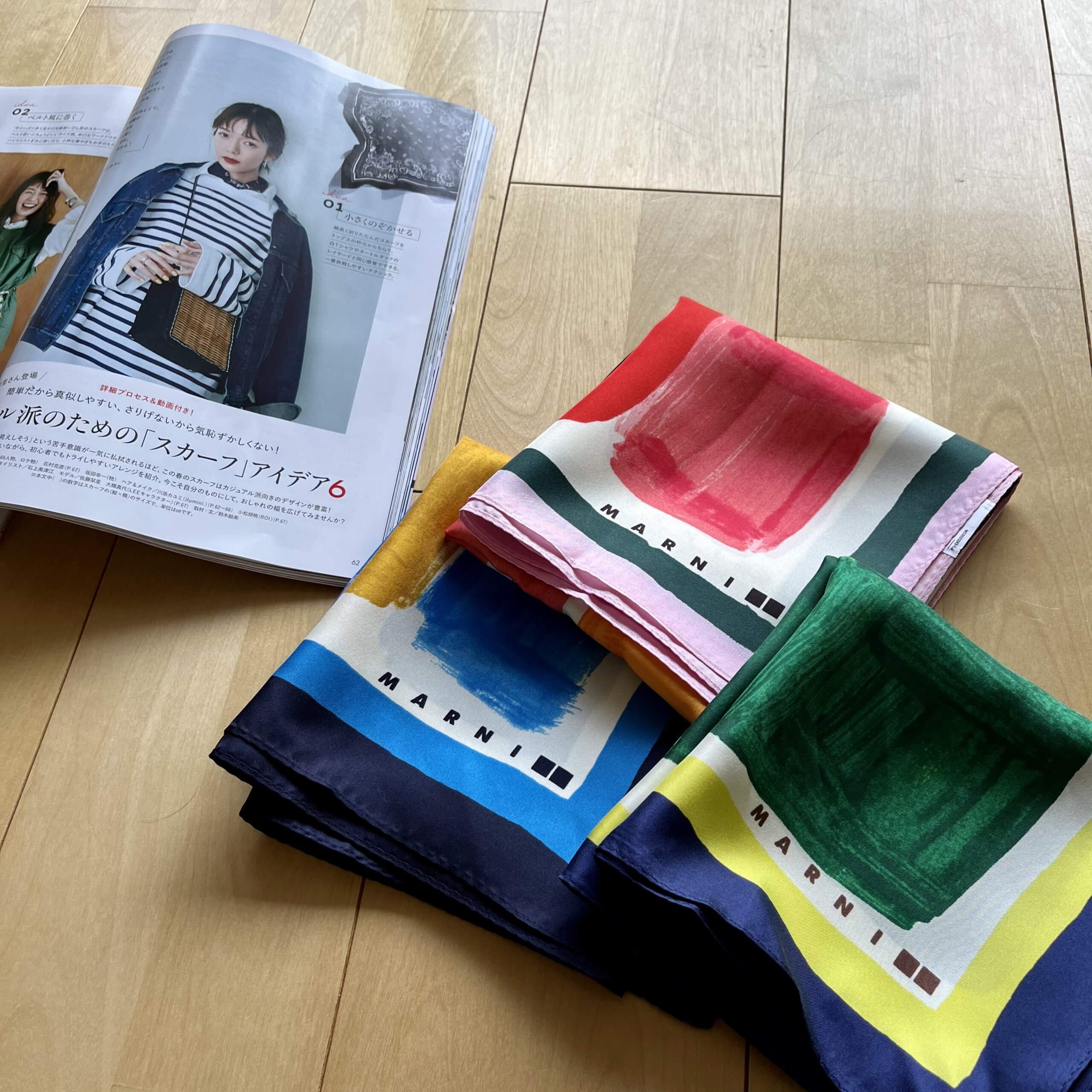 ユニクロ】MARNIスカーフとLEE4月号 | LEE