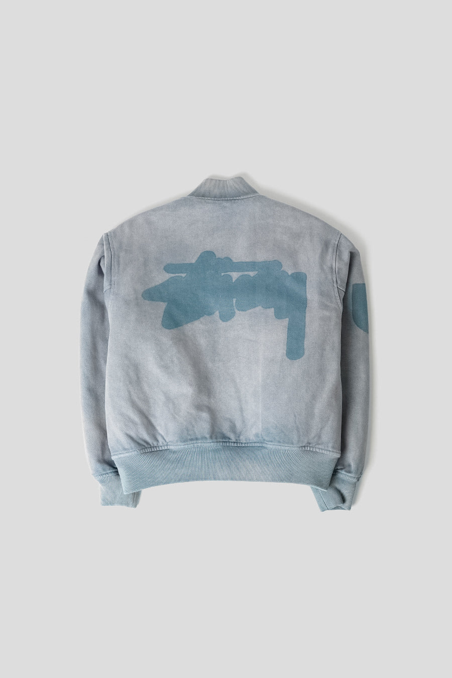 Stussy - BLUE GHOST LOGO CANVAS VARSITY JACKET – LE LABO STORE