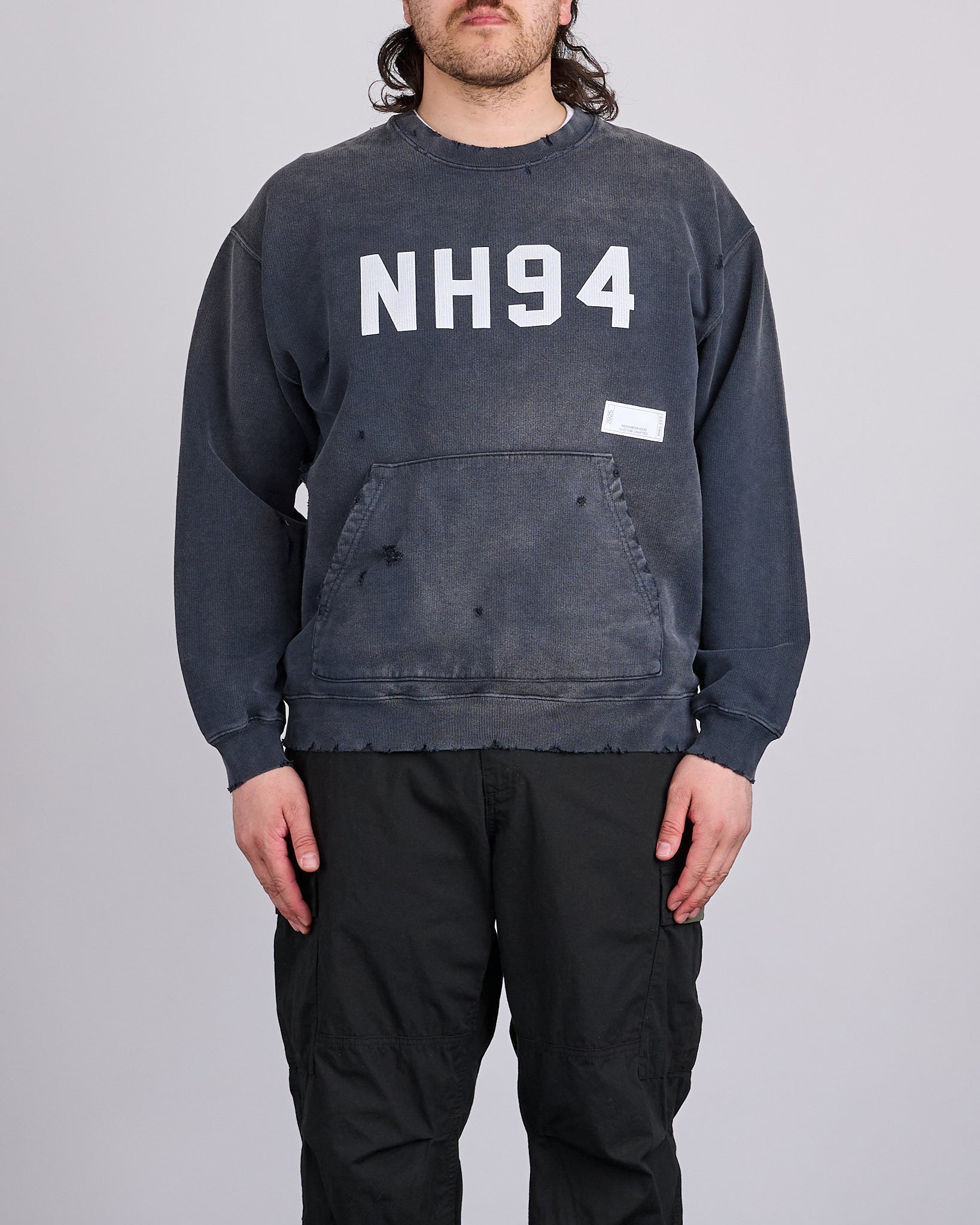 ヴィンテージ加工】ネイバーフッド サベージ スウェット 灰M 稲葉 長瀬