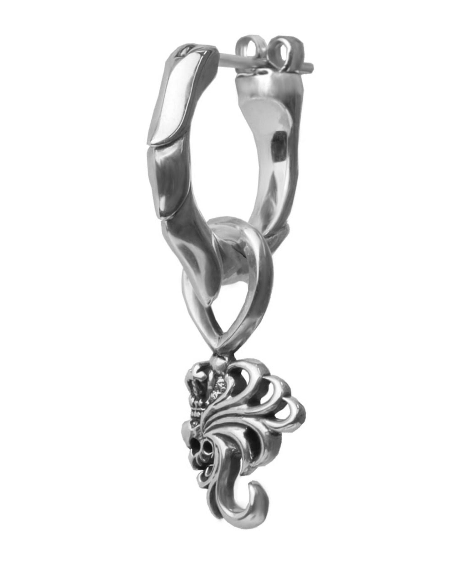 HOWL”クロッシングピアス（スパイクドドロップ）/シルバー925 | LION