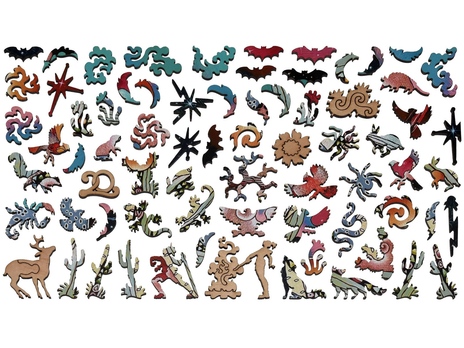 Desert Cardinals Wooden Jigsaw Puzzle | Liberty Puzzles