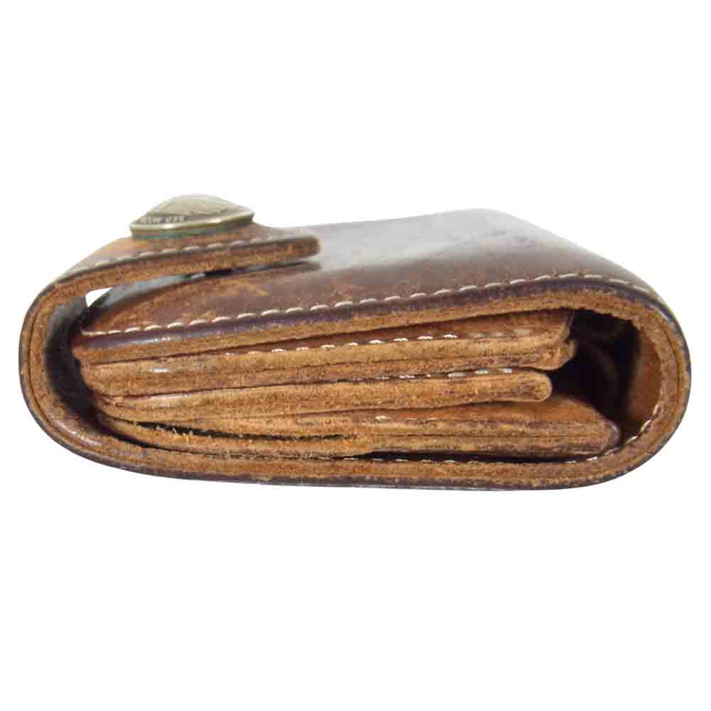 REDMOON レッドムーン コンチョ 二つ折り レザー ウォレット ブラウン