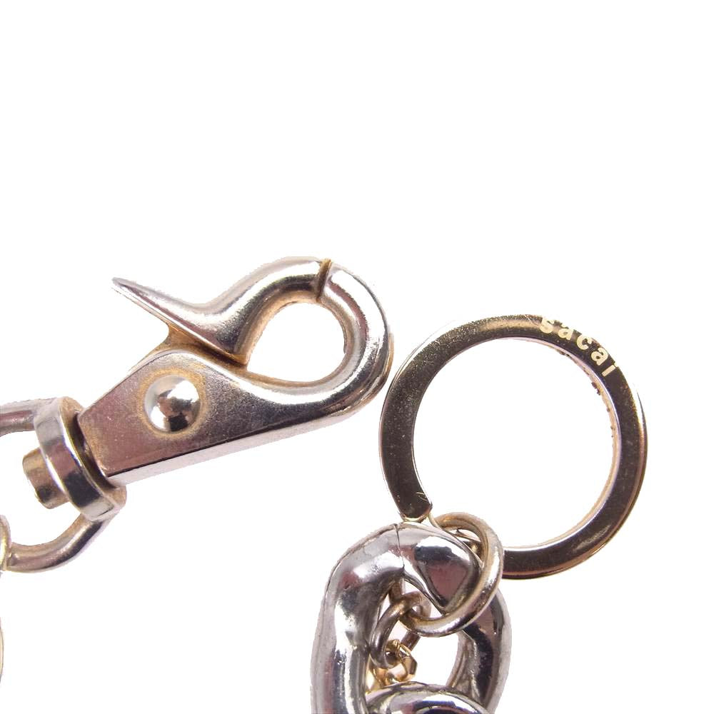 Sacai サカイ 20SS double chain ダブル チェーン ネックレス シルバー