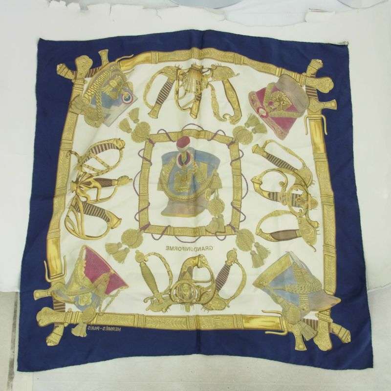 エルメス カレ90 GRAND UNIFORME グランドユニフォーム シルク