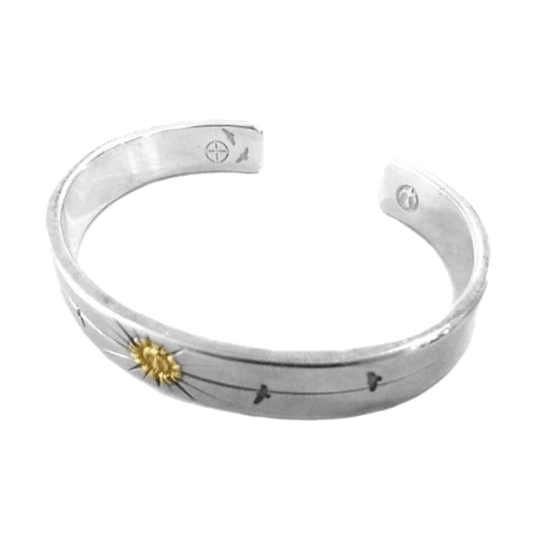 ケンキクチ唐草金メタル付きバングル