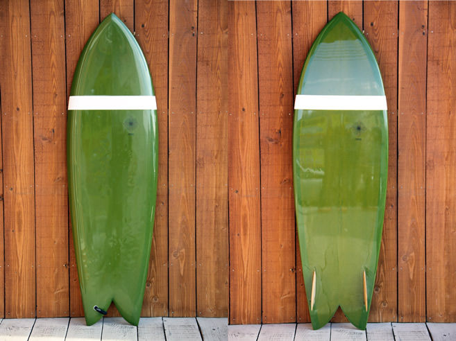 クリステンソン【フィッシュ】サーフボード フィン込 5'6 千葉北