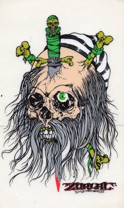 Violent Grind pusheadデザインステッカー パスヘッド、バイオレント