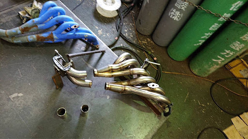 マークIIのステンレスタコ足・短縮加工・ツインカム24・gx71に関する