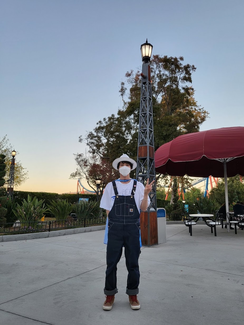 BTS's Jin Made A New Friend At Six Flags, And The Man Might Not Be