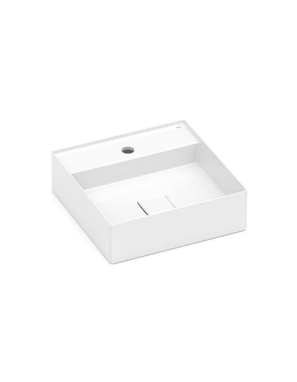 Cuba De Apoio 400X400 mm Com Mesa Roca T9 Terra Branco A