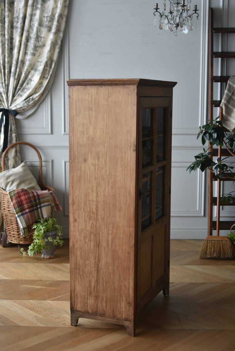 アンティークガラスキャビネット.46 フランス アンティーク 収納家具