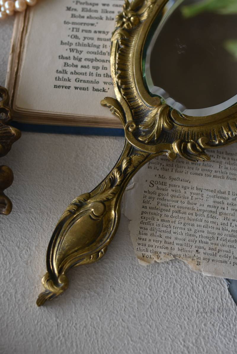 フランスアンティーク雑貨 アンティーク手鏡.5 フレンチインテリア