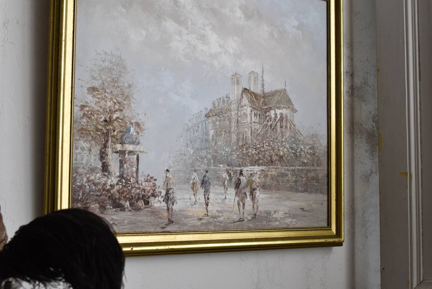 絵画入りフレーム.14 フランスアンティークインテリア 油絵 ウォール