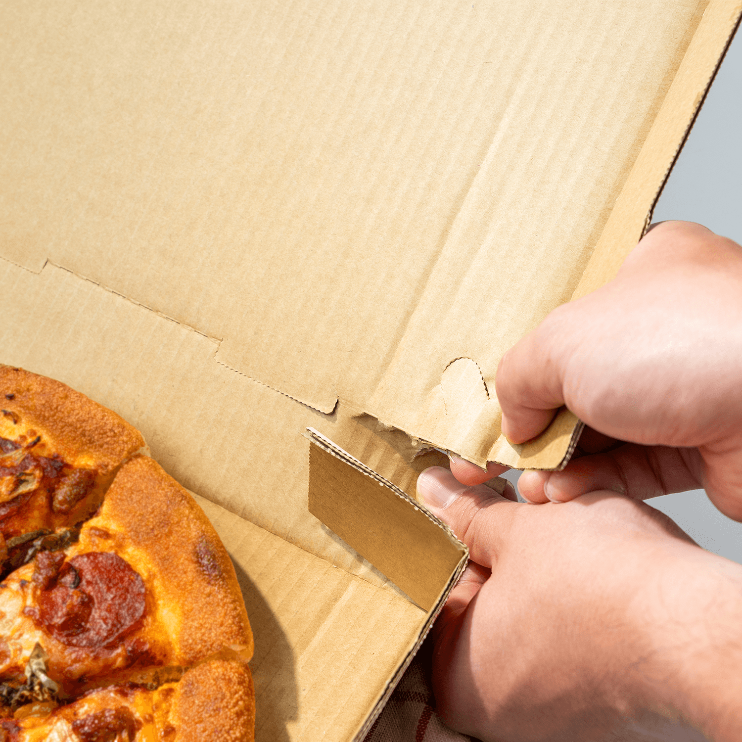 50 ct] Corrugated Pizza Box, 12''x12''x2'', Generic Print