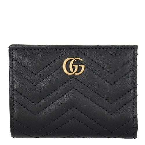 グッチ 二つ折り財布 レディース ブラック GUCCI 773427 DTDHT 1000