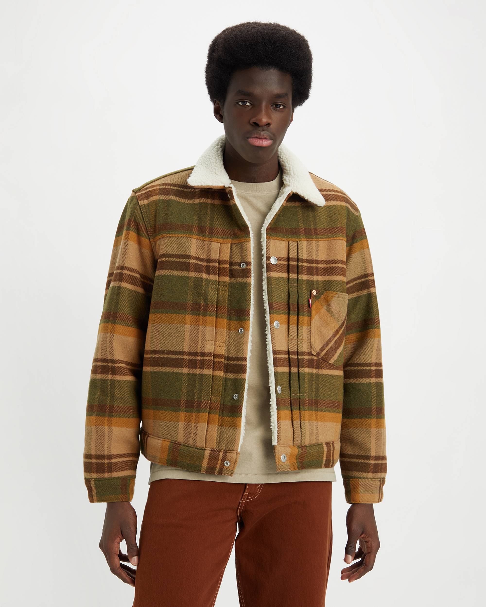 Type I Plaid Sherpa Trucker Jacket - Multi-color | Levi's® US