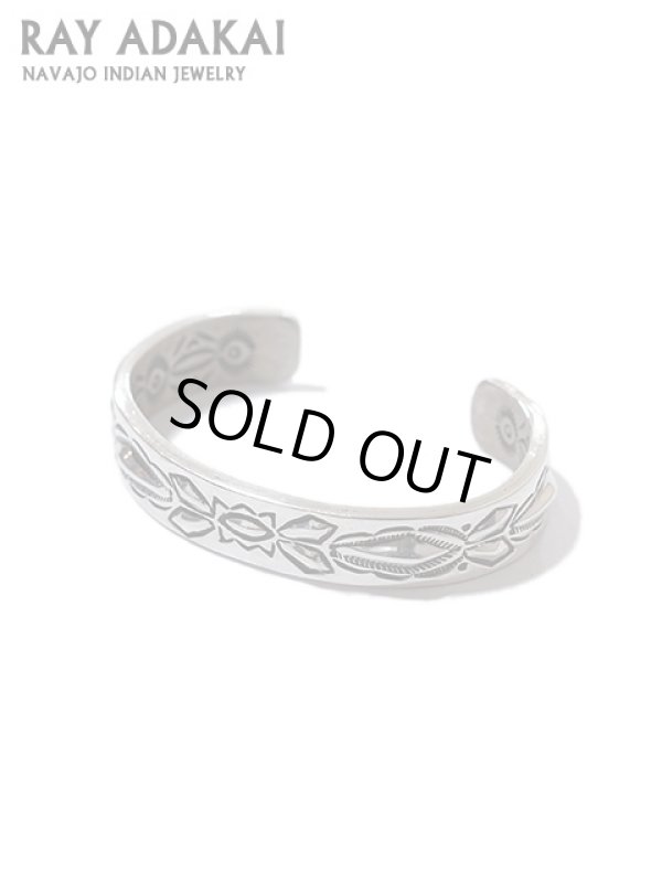 RAY ADAKAI（レイアダカイ） 】 ダブルスタンプシルバーバングル