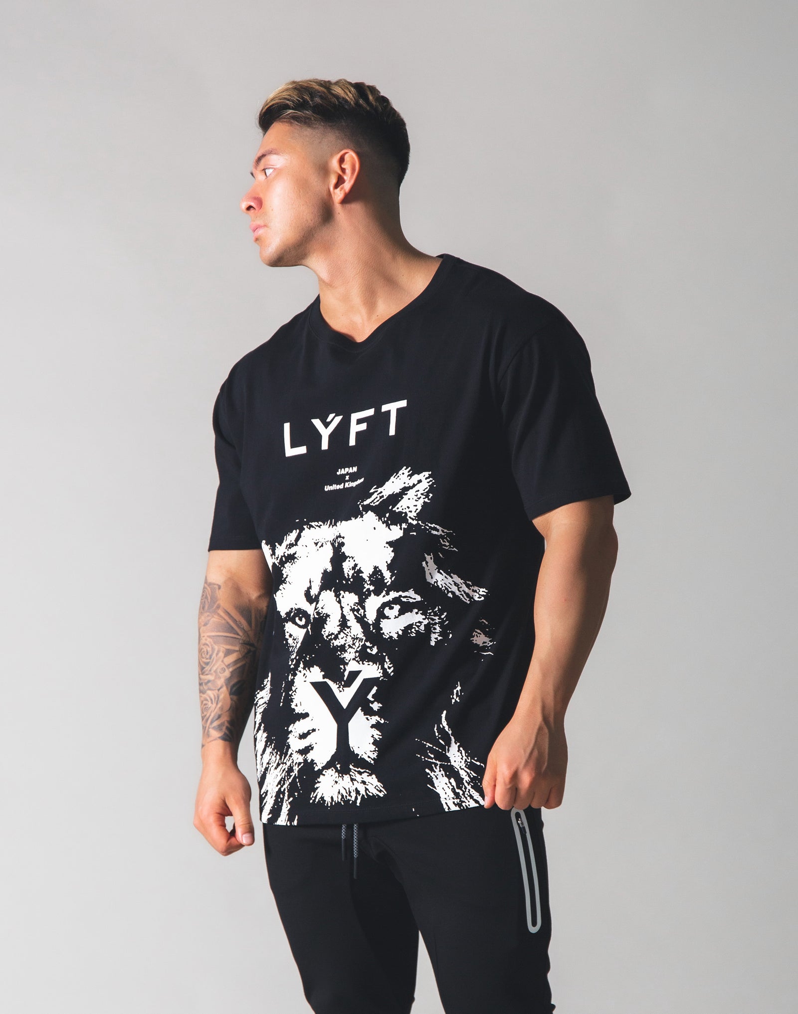 LYFT Lion Big T-shirt - Black – LÝFT
