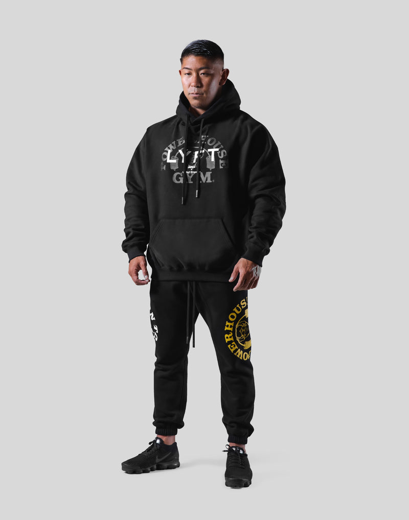 LÝFT × Power House Gym Logo Hoodie - Black