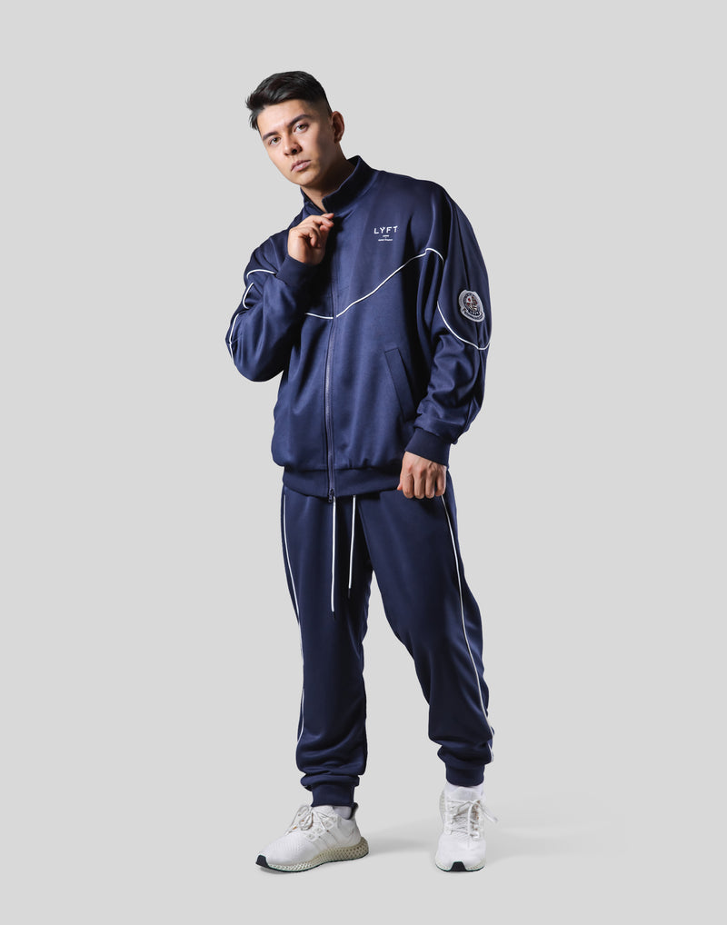 Oversize Round Separate Track Jacket - Navy – LÝFT