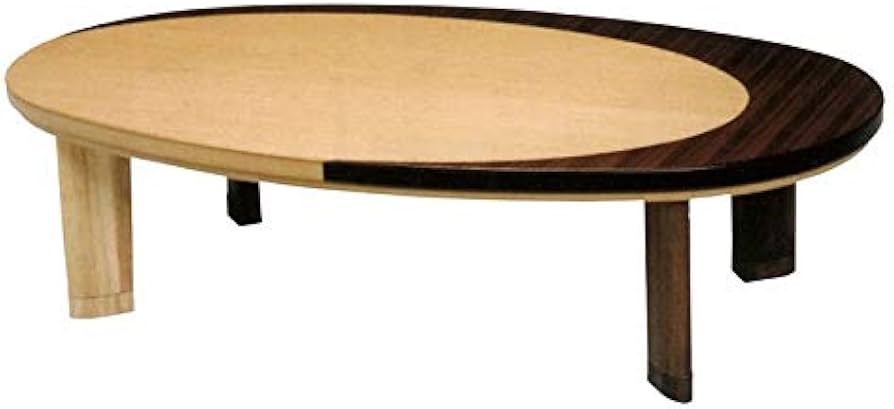 Amazon | テーブル/こたつ オールシーズンコタツ 楕円形150巾 家具調