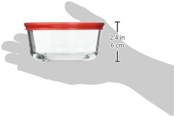 Amazon｜Pyrex 2カップ ガラス製 食品ストレージセット 蓋付き 12