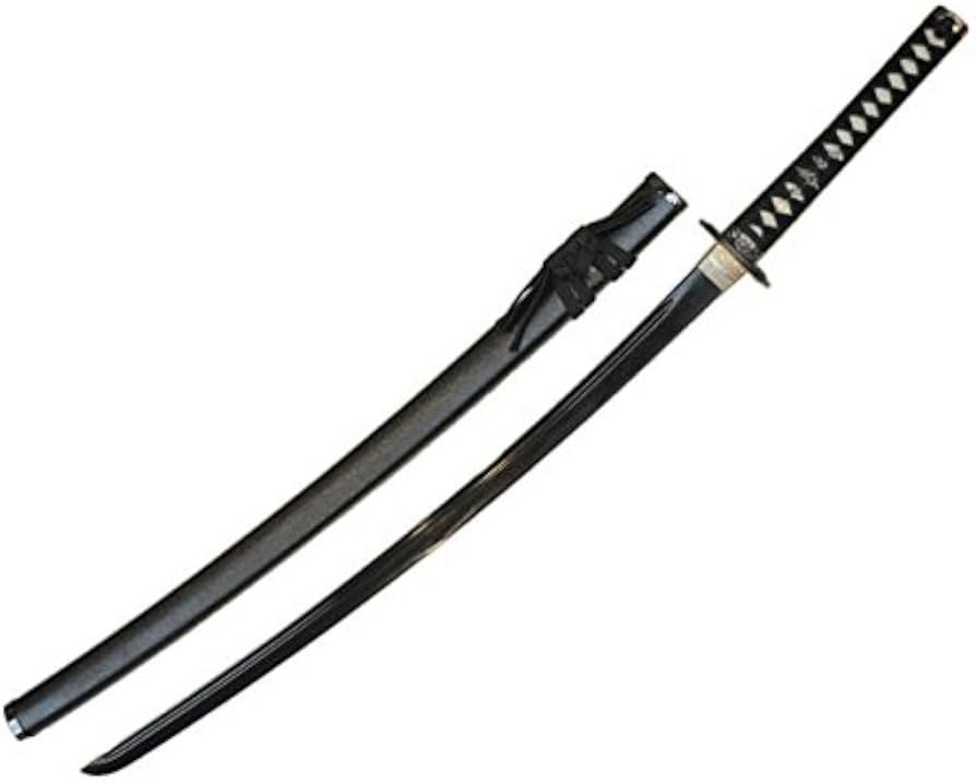 Amazon.co.jp: 模造刀（美術刀） 黒石目 大刀 黒刀身「漆黒