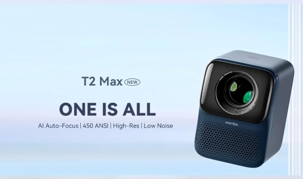 Amazon.com: Wanbo Upgraded T2 Max Projector 450ANSI Android 9.0