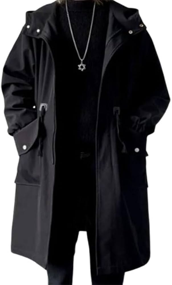 Amazon.co.jp: モッズコート メンズ フード付き ロングコート アウター