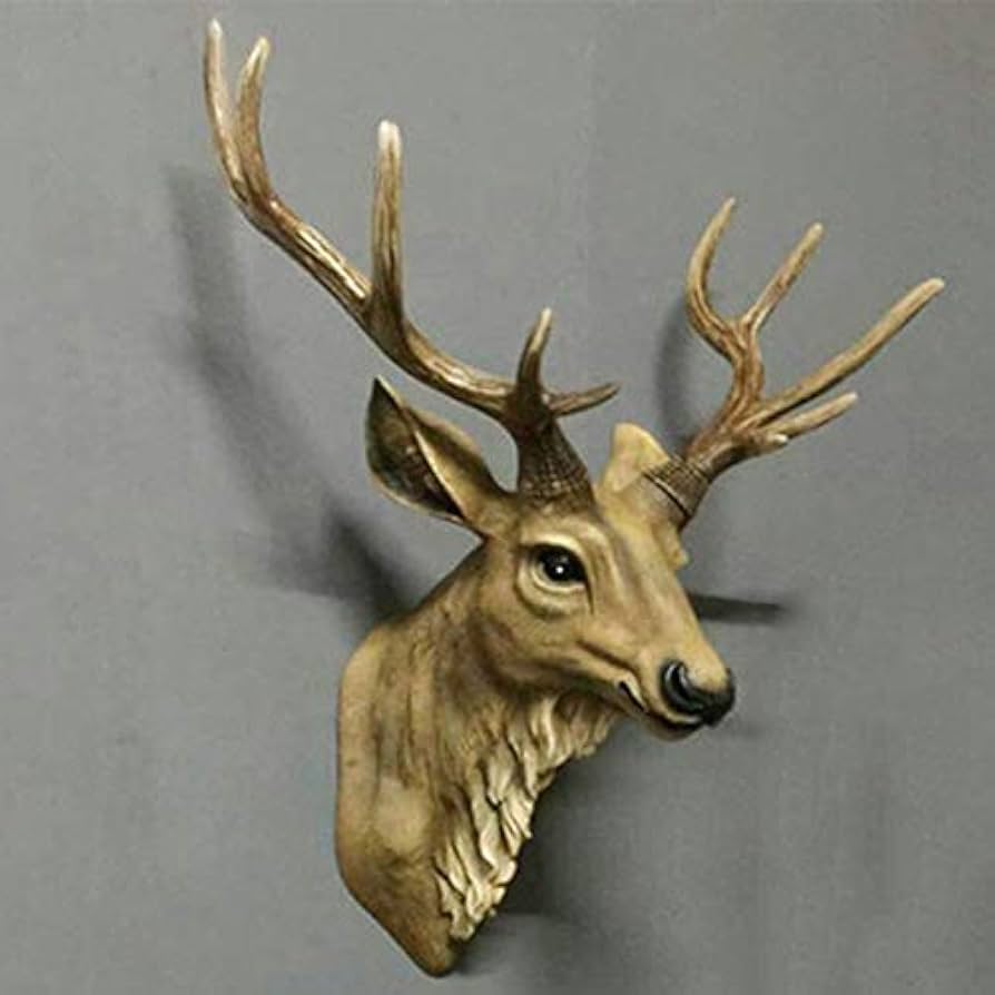 Amazon.co.jp: Proslen アニマルヘッド 壁飾り 鹿 インテリア ウォール